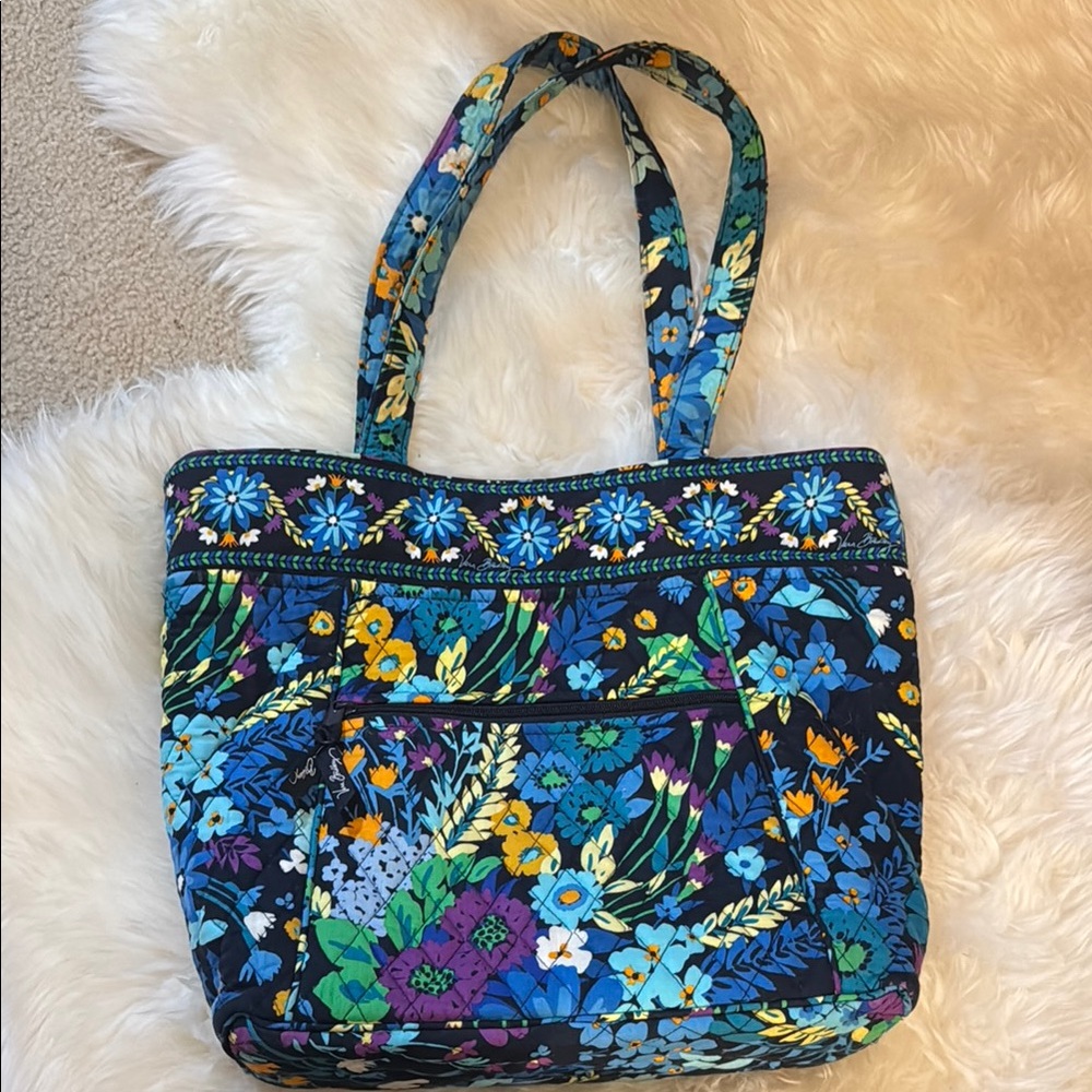 Vera Bradley Multicolor Floral Tote and Pouch Set